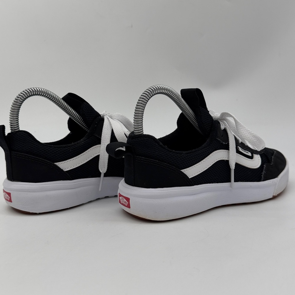 Vans Range EXP Low Top Youth Size 4 Black White Nylon Suede Sneakers - Picture 12 of 16